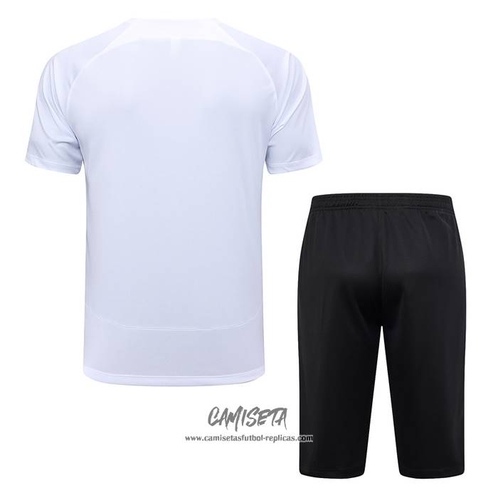 Chandal del Corinthians 2023-2024 Manga Corta Blanco - Pantalon Corto